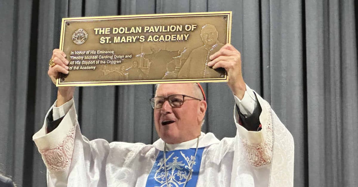 Cardinal Dolan at St. Mary's Academy