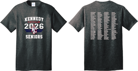 2025 Kennedy Seniors T-Shirt 2 sides
